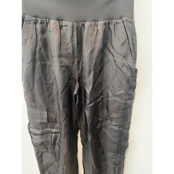 Cinq a Sept Giles Twill Cargo Joggers Small Black Sz Small - Picture 7 of 11
